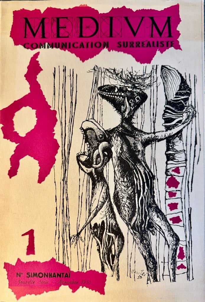 Medium - Communication Surr?aliste, Nouvelle S?rie n? 1: MEDIUM - Surrealist Communication, New Series No. 1, November 1953. First issue of the renewed surrealist journal directed by Jean Schuster, official organ of the Bretonian group in the postwar period