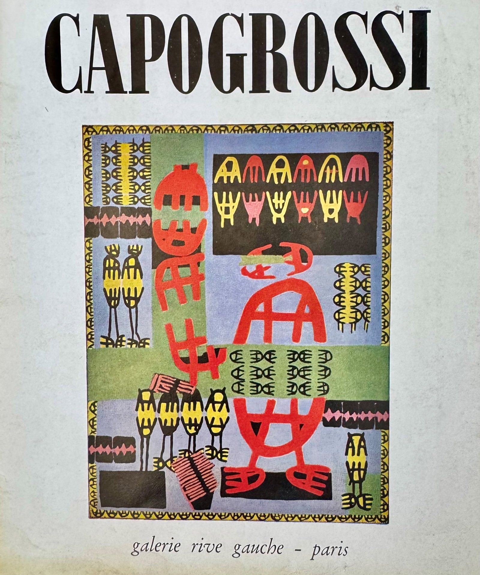 Capogrossi ? Twenty-two Paintings: Rare catalogue of Giuseppe Capogrossi's solo exhibition at the Galerie Rive Gauche in Paris, summer 1956, curated in collaboration with Carlo Cardazzo. Presents twenty-two paintings from the mature