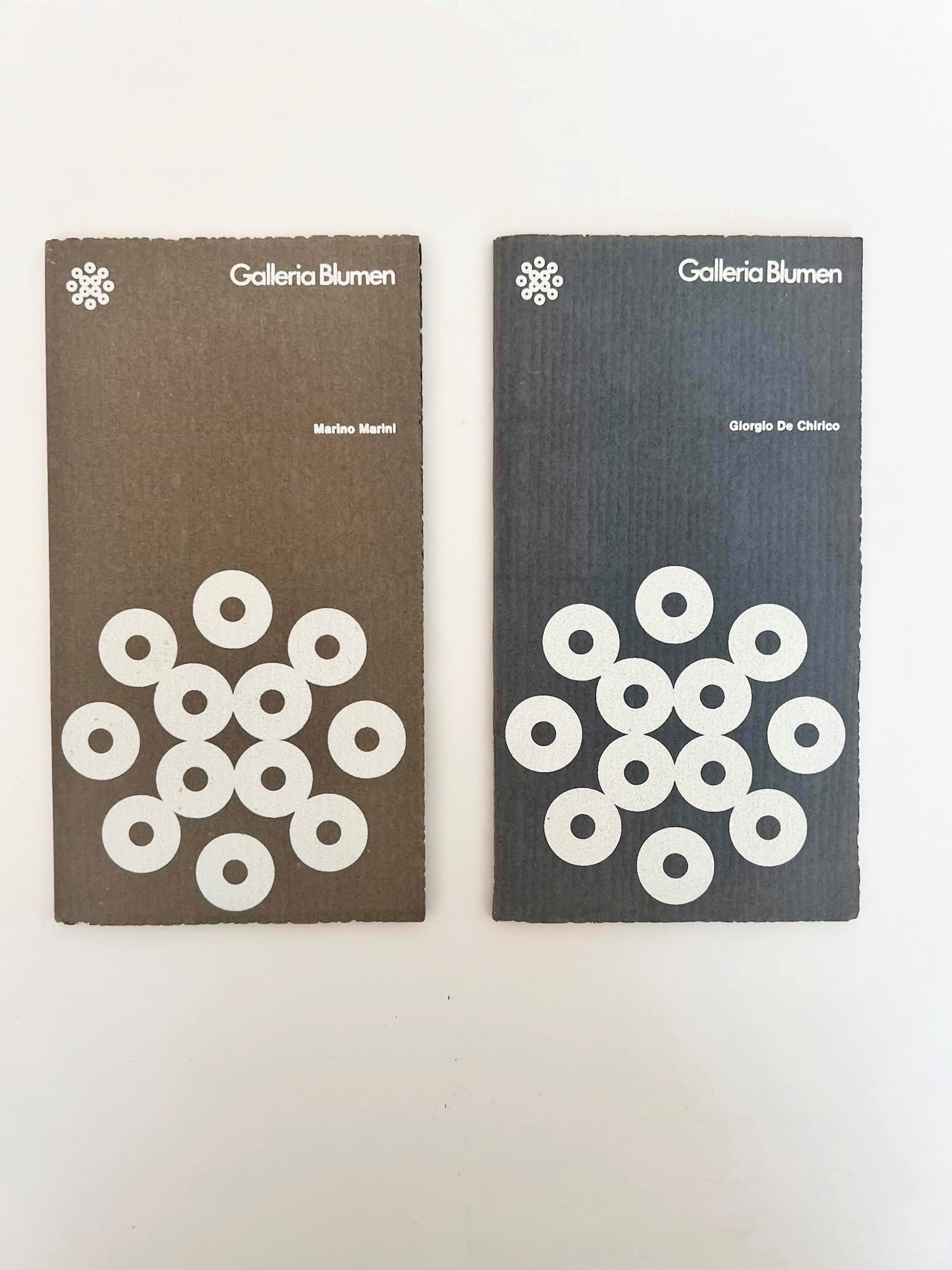 Marino Marini: Etchings and Lithographs / Giorgio De Chirico: Sculptures and Recent Graphic Works: Rare pair of exhibition catalogues from the Galleria Blumen in Lugano, 1975, dedicated to two giants of twentieth-century Italian art: Marino Marini (etchings and lithographs) and Giorgio De Chirico