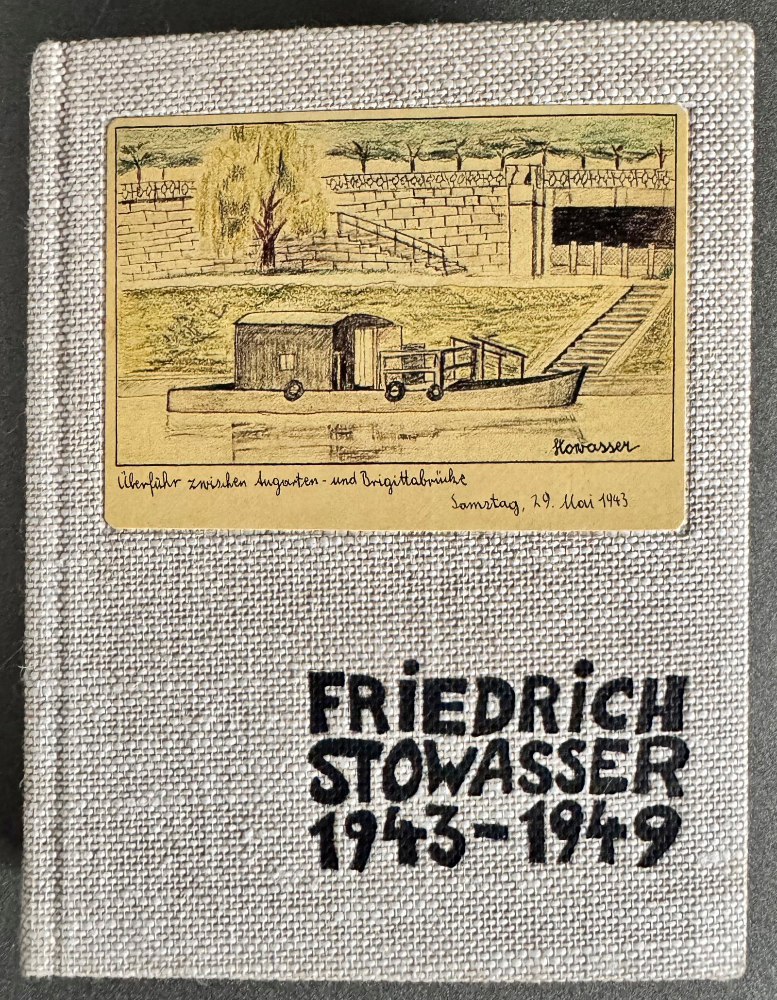 Friedrich Stowasser 1943-1949: Original catalogue of the historic retrospective dedicated to Friedensreich Hundertwasser, held at the Albertina in Vienna in spring 1974. The volume documents the artistic evolution of the Austrian