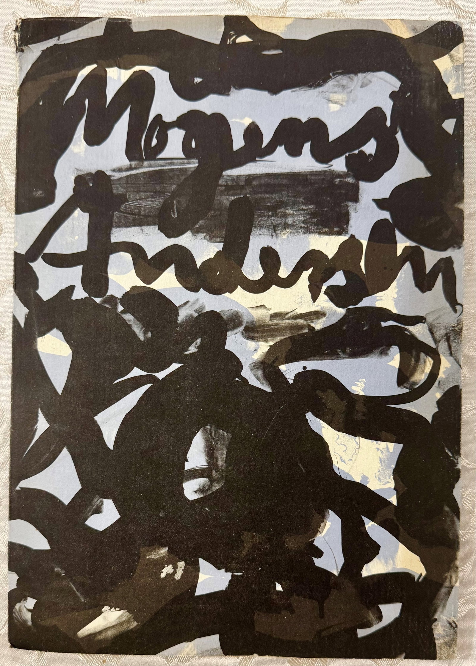 Mogens Andersen: New Pictures: ANDERSEN, Mogens. New Pictures. Exhibition catalogue, Galerie Birch, Copenhagen, September 1963. Oblong 4to, original publisher's wrappers with cover illustrated by the artist in black, gray and