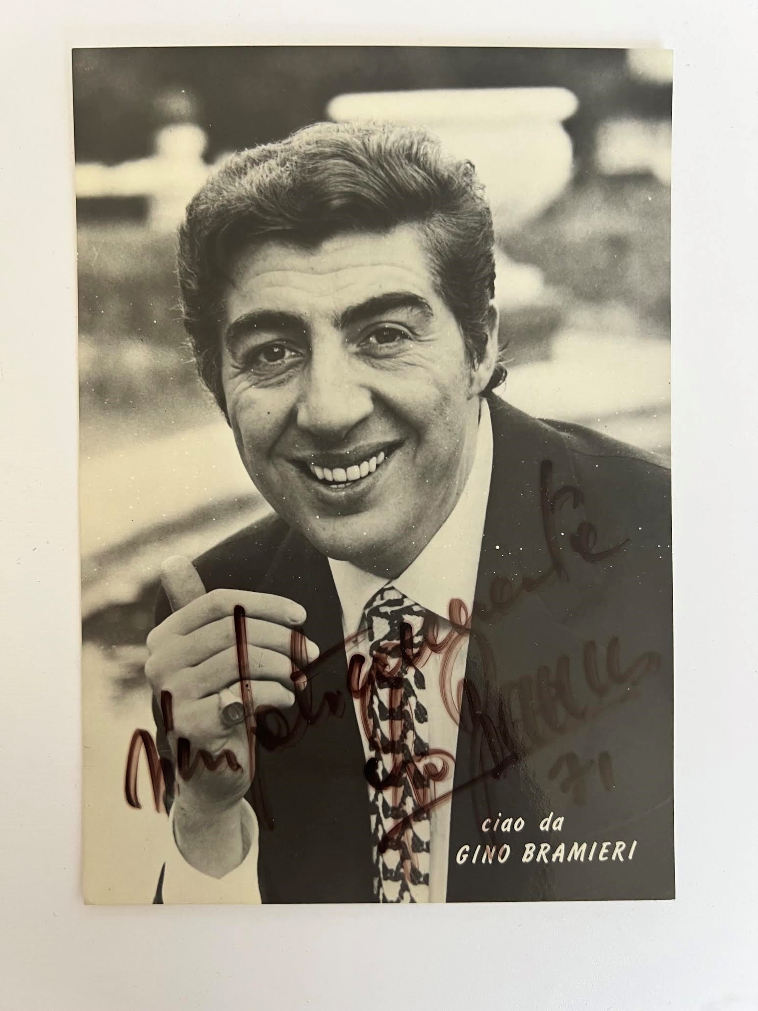 GINO BRAMIERI: PHOTOS AND AUTOGRAPH (1 of 2)