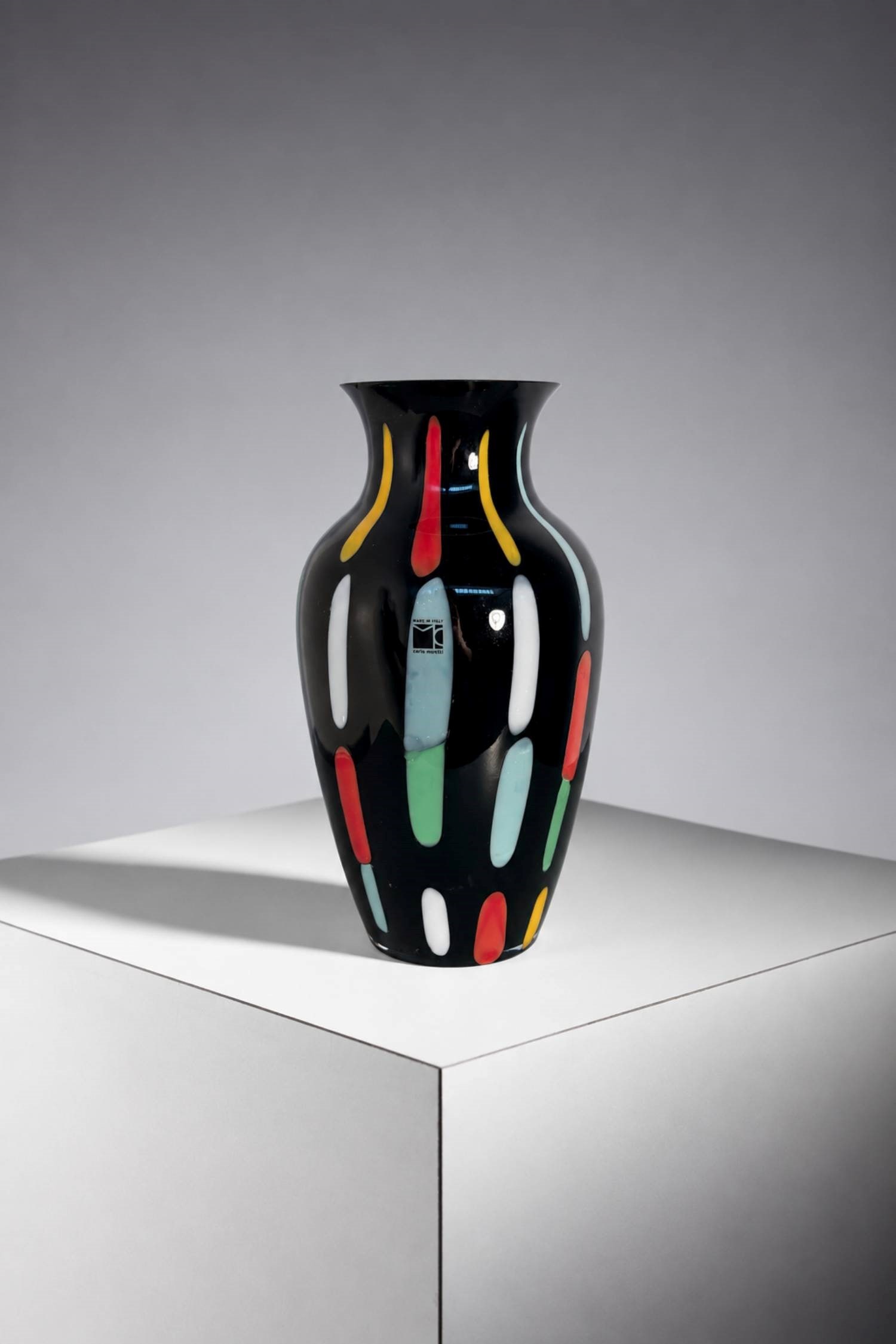 Carlo Moretti Vase, label (1 of 2)