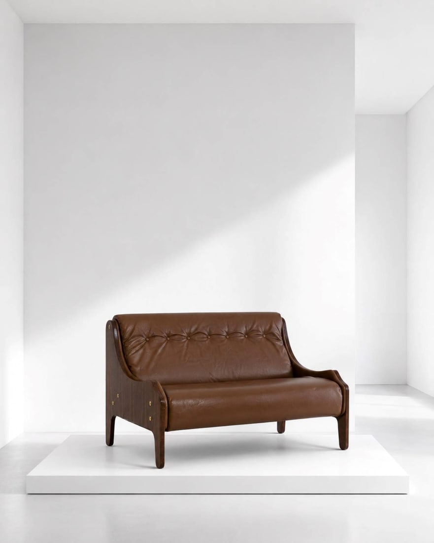 Marco Zanuso Milord Sofa for Arflex: Height:80 cm Width: 135 cm Depth: 85 cmTwo-seater sofa model Milord for Arflex with original leather of the time.