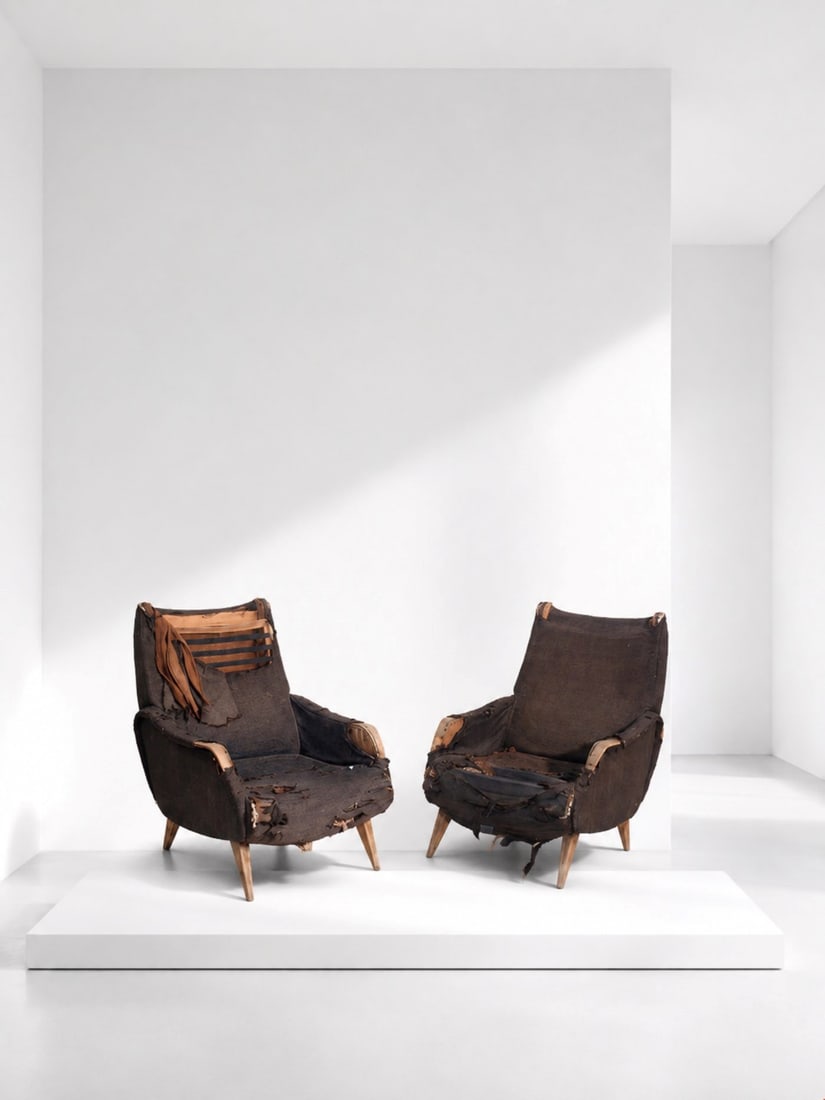Marco Zanuso Pair of armchairs Attr. (1 of 1)