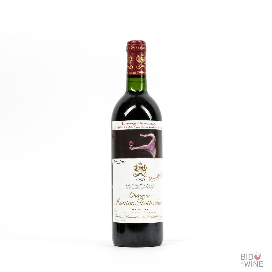1990 Mouton Rothschild, 1 bottle of 75cl: 1990 Mouton Rothschild, 1 bottle of 75clPauillac, Bordeaux, France. 95 1990 Vintage Jeannie Cho Lee Tasted: 15-May-2016. Recently removed from a wine fridge