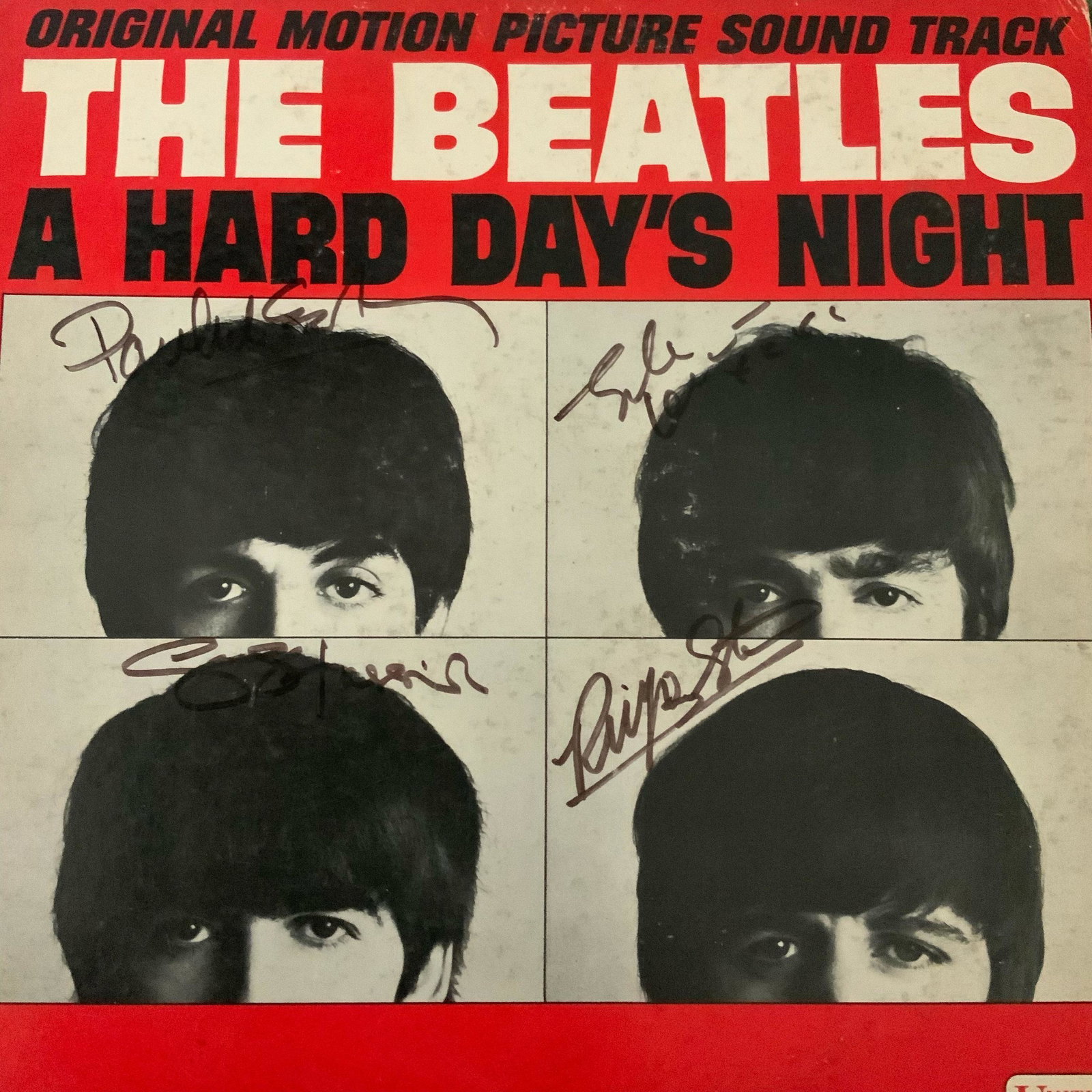 Signed Beatles A Hard Dayâ€™s Night Album (1 of 1)