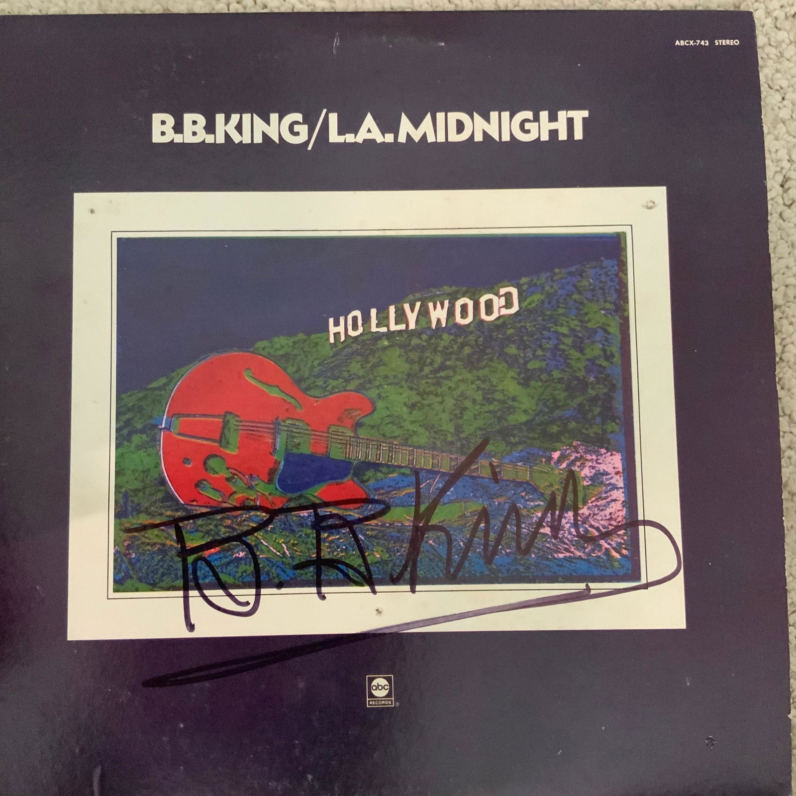 Signed B.B. King LA Midnight Album (1 of 1)