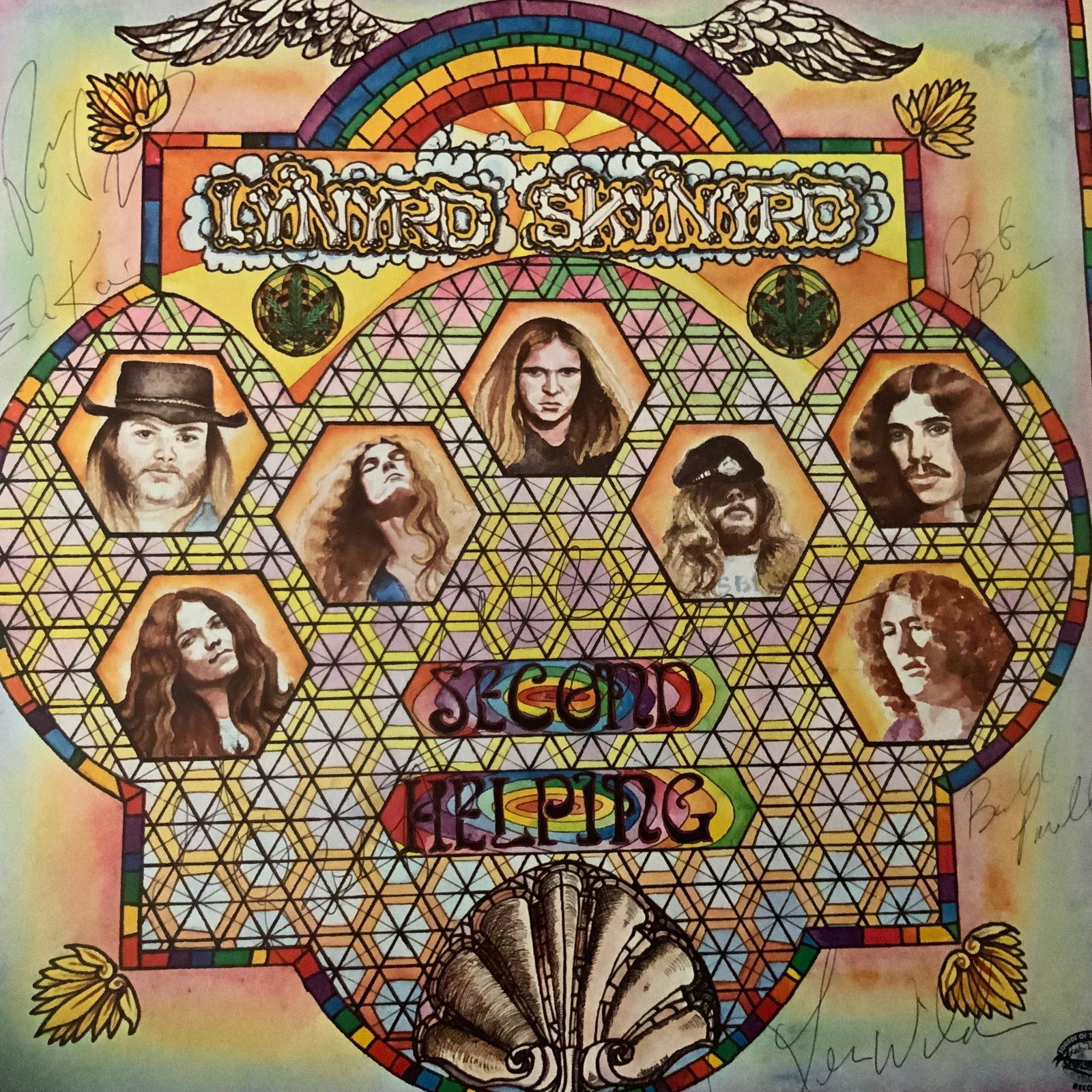 Signed Lynyrd Skynyrd Second Helping Album (1 of 1)