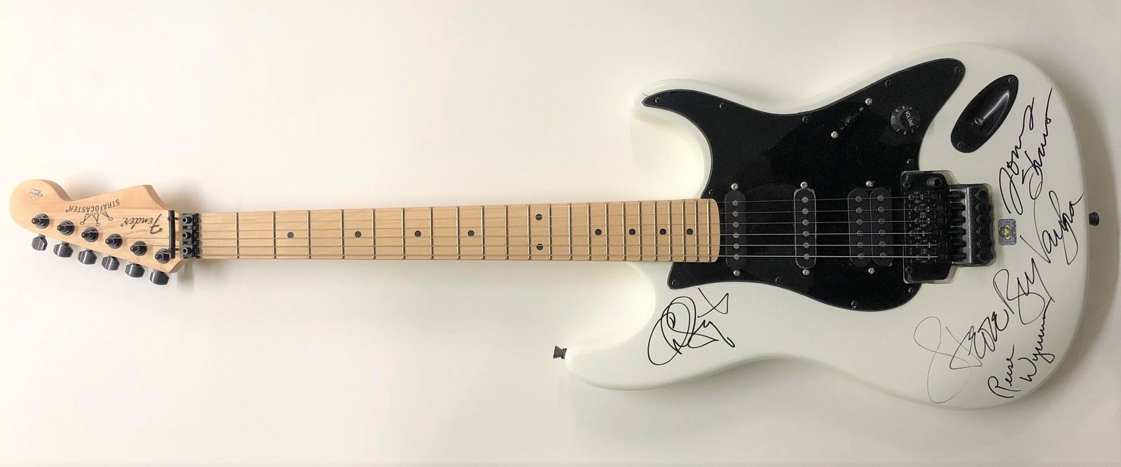 Signed Stevie Ray Vaughan - Black Guitar (1 of 2)