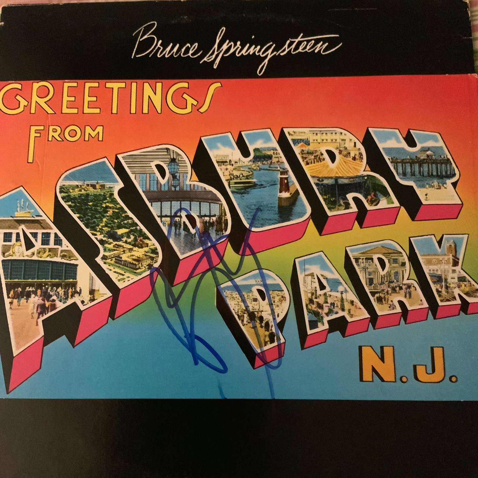 Signed Bruce Springsteen Greetings From Asbury Park NJ: Signed By Bruce Springsteen