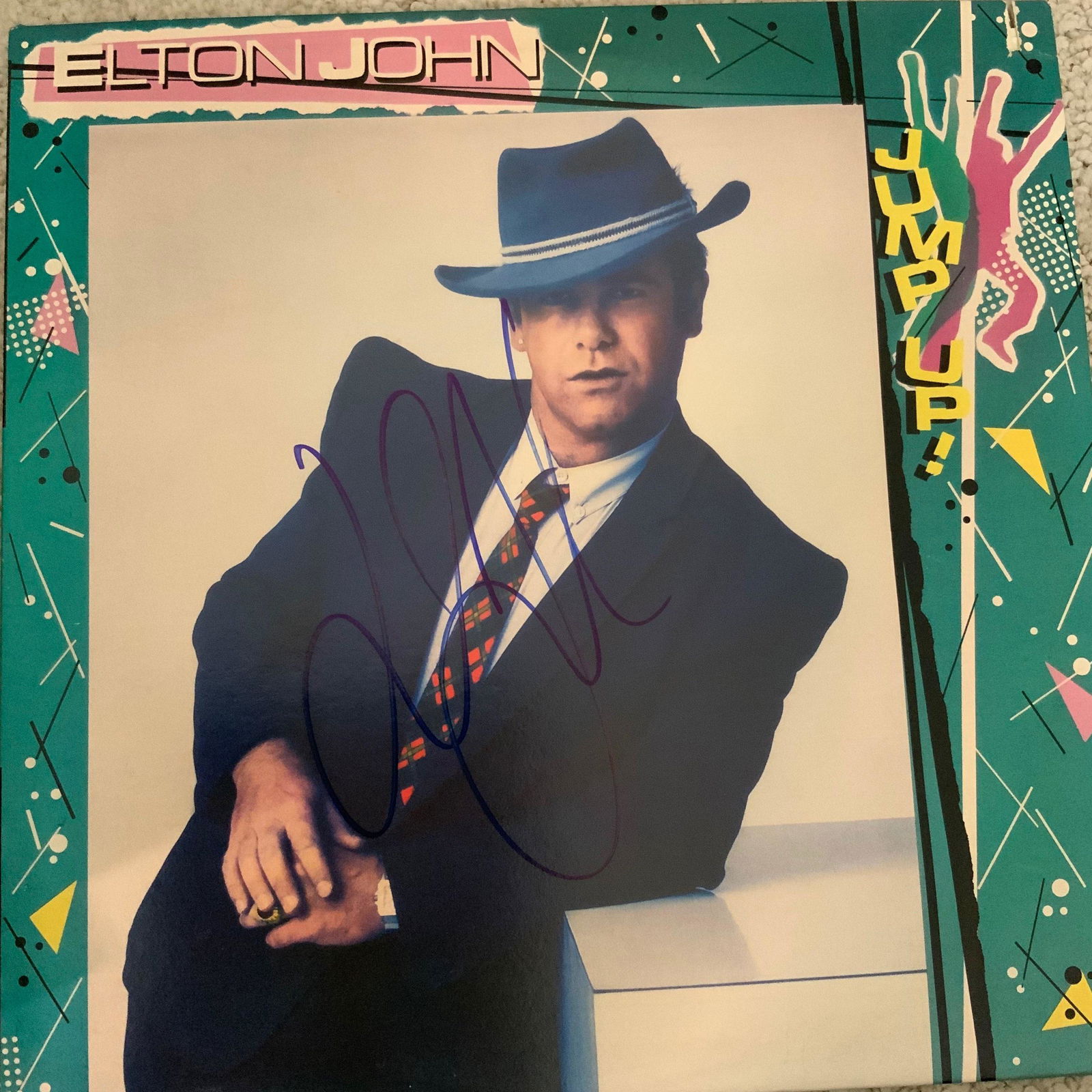 Signed Elton John Jump Up Album (1 of 1)