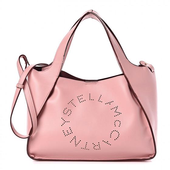 STELLA MCCARTNEY Eco Faux Leather Perforated Tote: Brand: STELLA MCCARTNEY Style: Stella McCartney Eco Alter Nappa (East West Perforated Tote Pink STELLA MCCARTNEY Eco Alter Nappa East West Perforated Tote bag is crafted of faux leather in pink, with