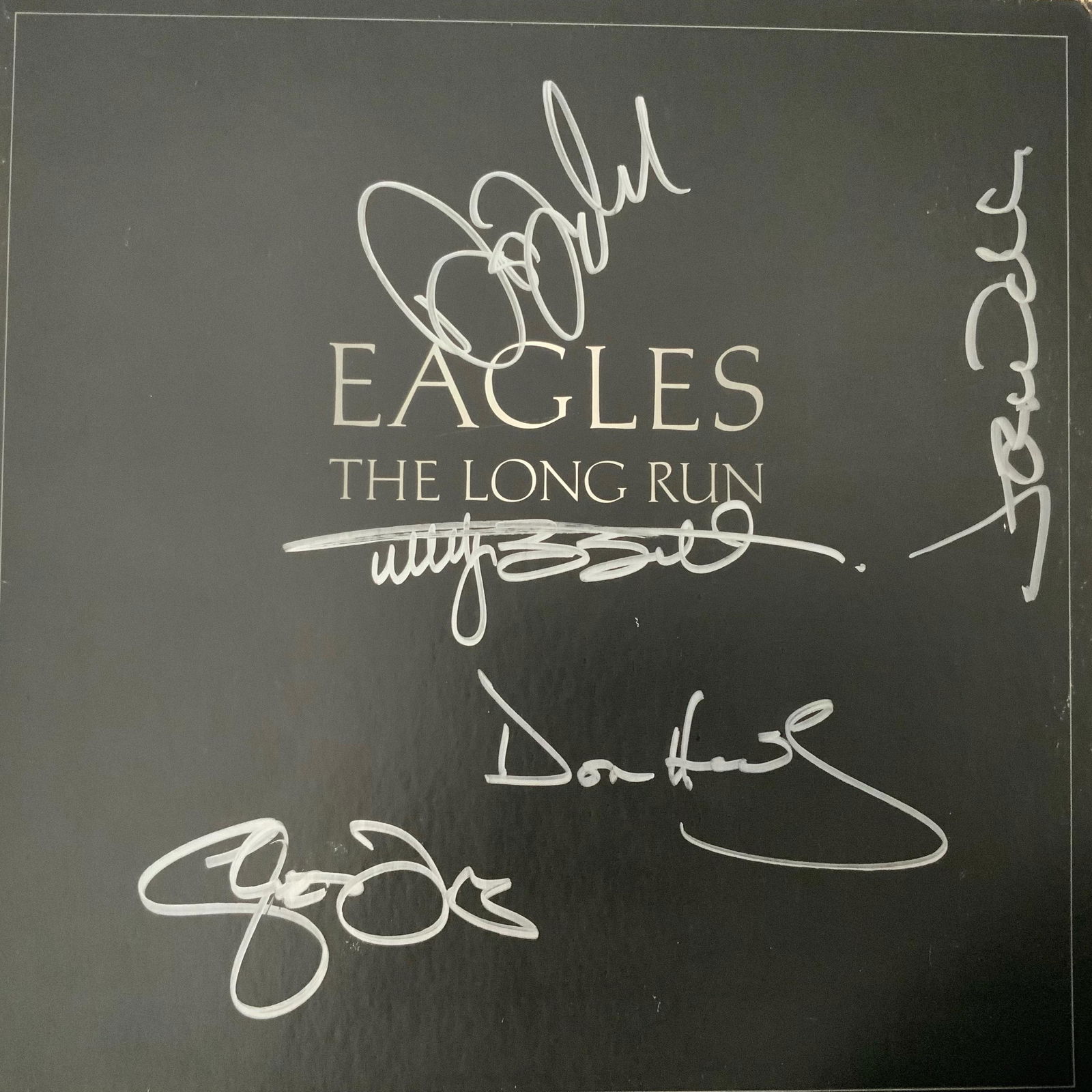 Signed Eagles The Long Run Album (1 of 1)