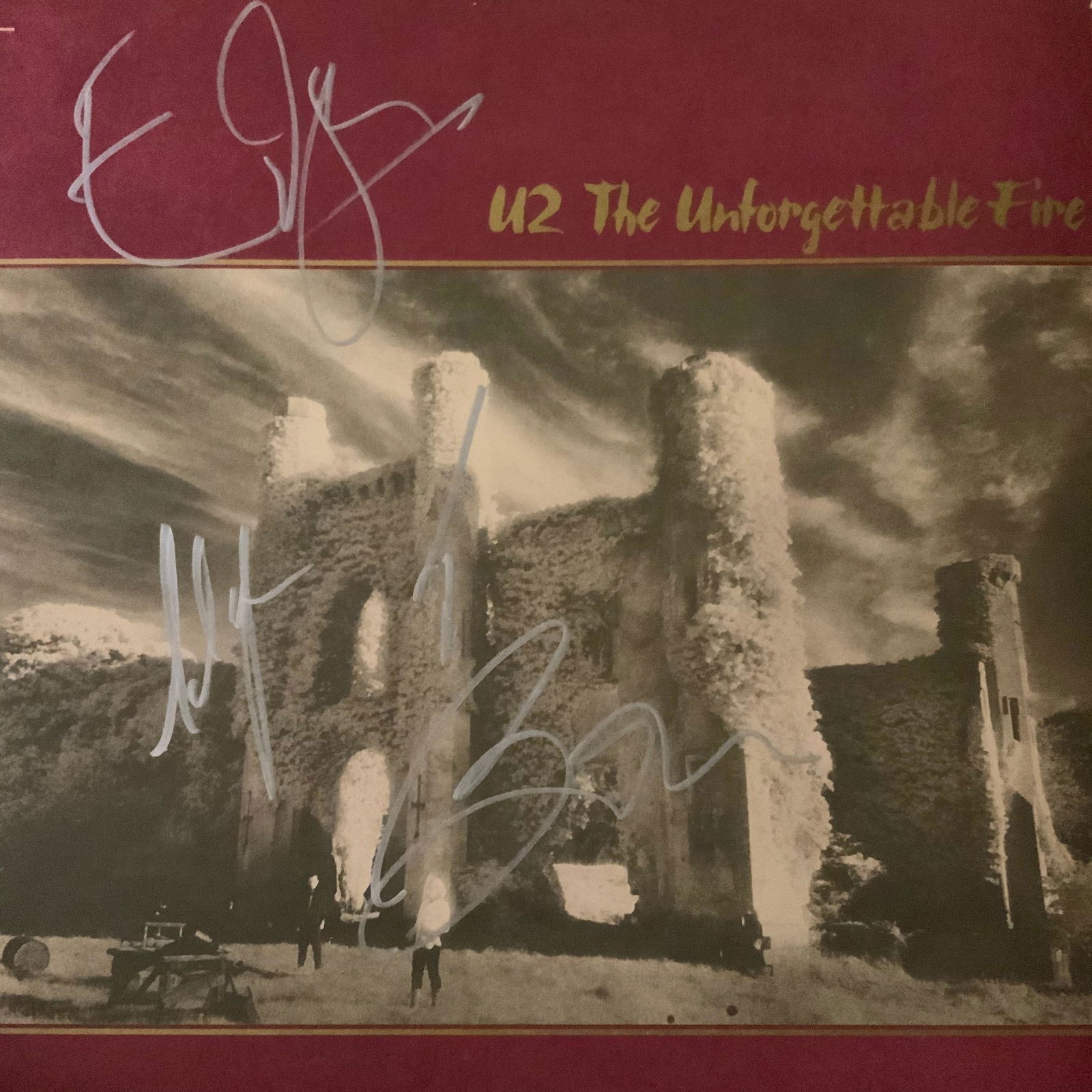 Signed U2 The Unforgettable Fire Album (1 of 1)