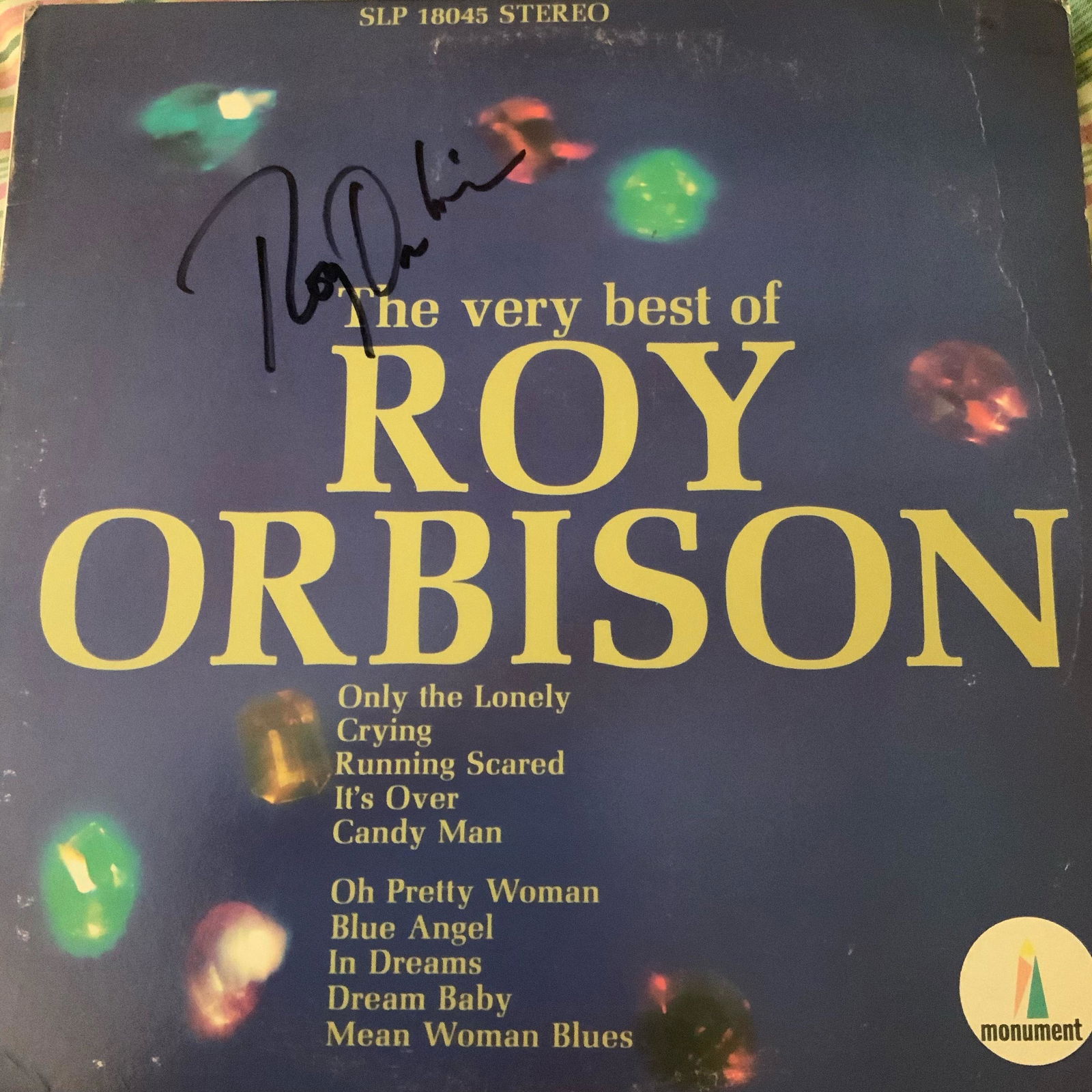 Signed Roy Orbison The Very Best of Roy Orbison Album (1 of 1)