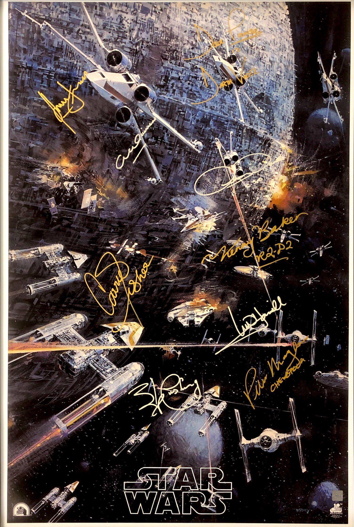 Signed Star Wars - Vintage Style Poster (1 of 1)