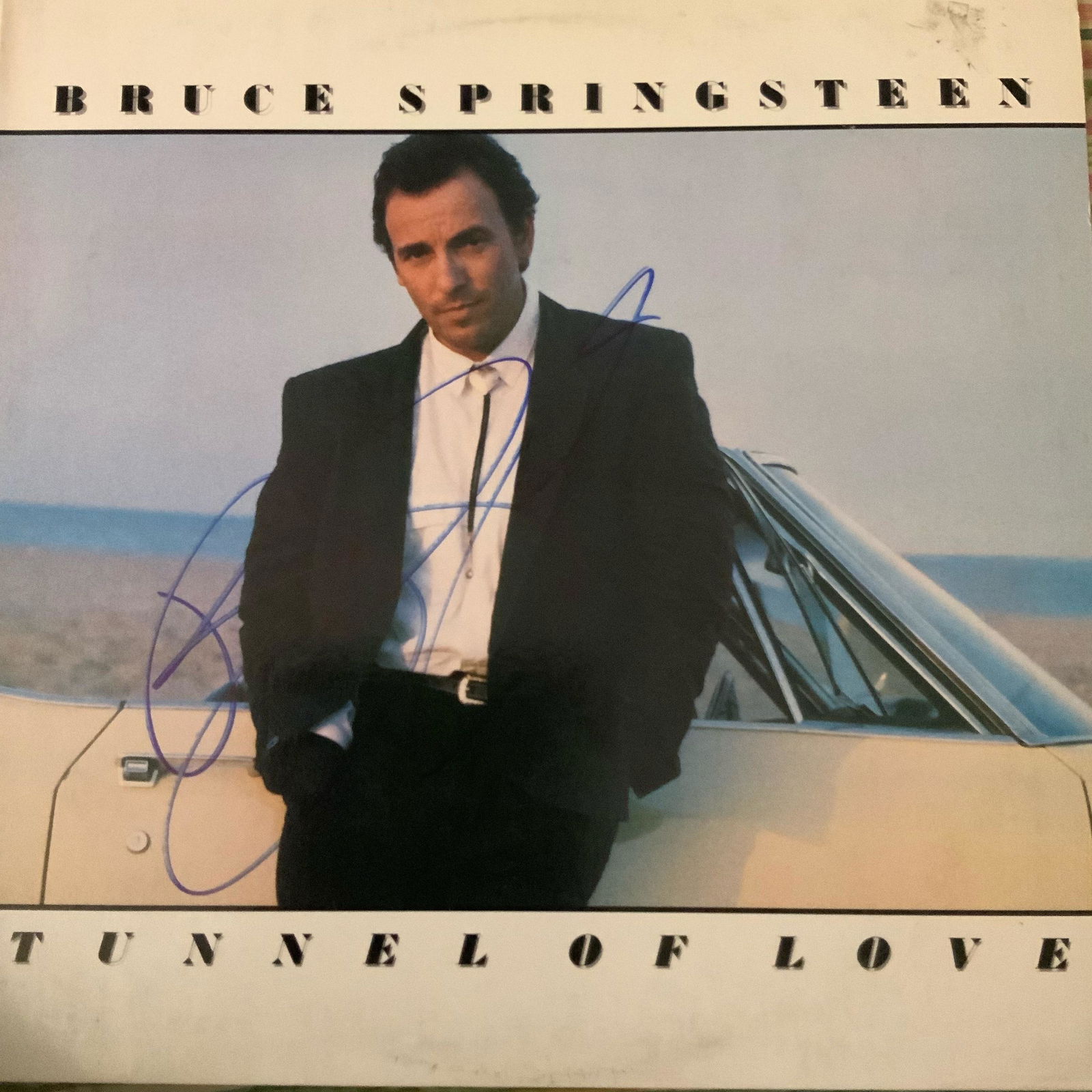 Signed Bruce Springsteen Tunnel Of Love Album: Signed by Bruce Springsteen