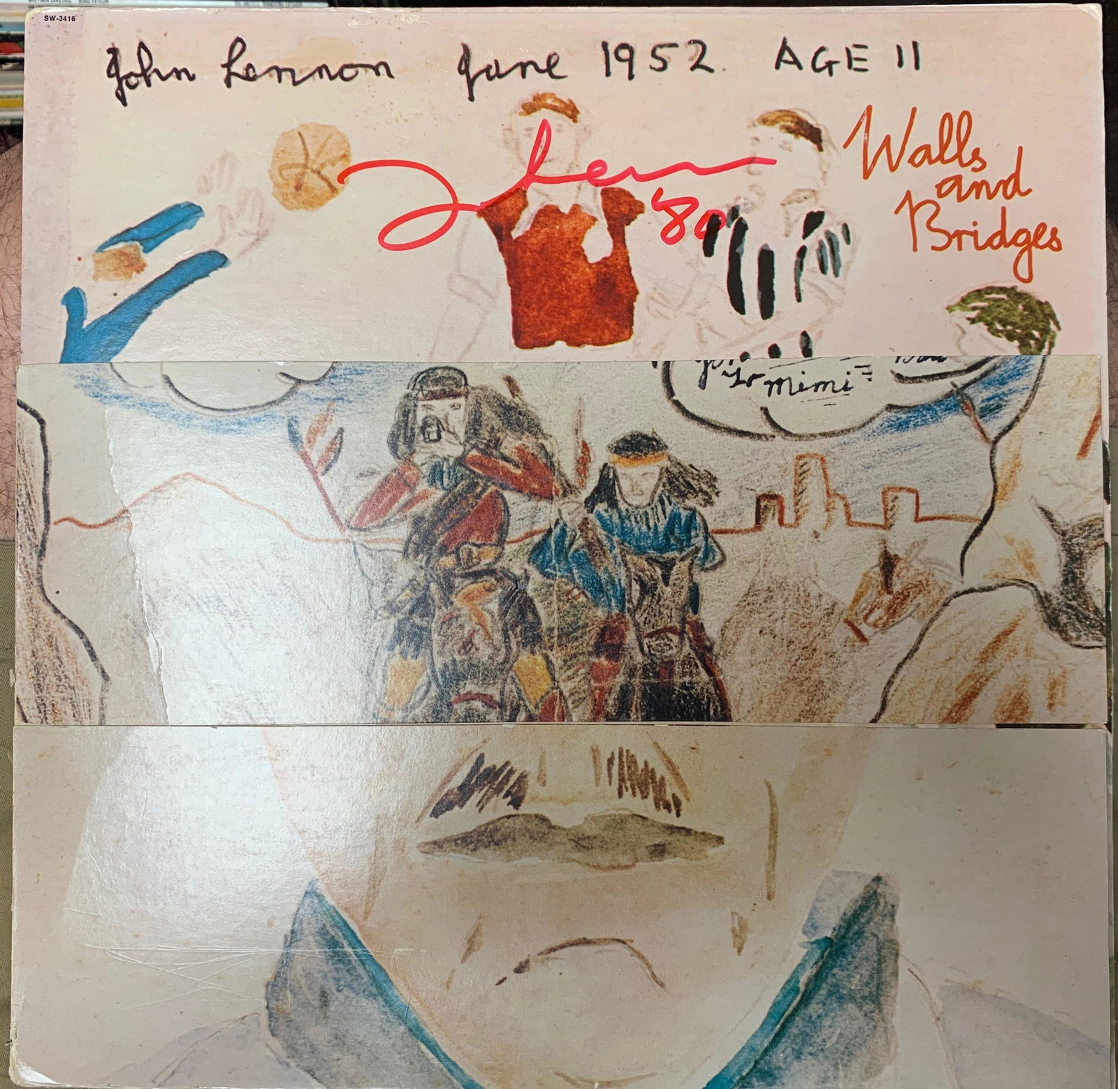 Signed John Lennon, Walls and Bridges Album (1 of 1)