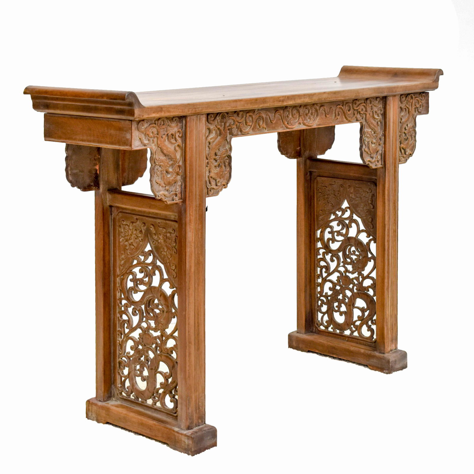 ANTIQUE CHINESE HUANGHUALI EVERTED RIM ALTAR TABLE (1 of 15)