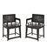 19TH C PAIR OF ZITAN LOW-BACK ARMCHAIRS, MEIGUI YI
