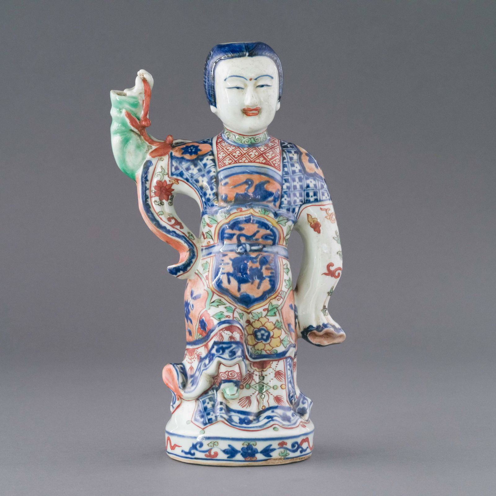 WANLI WUCAI PORCELAIN BOY STATUE (1 of 8)