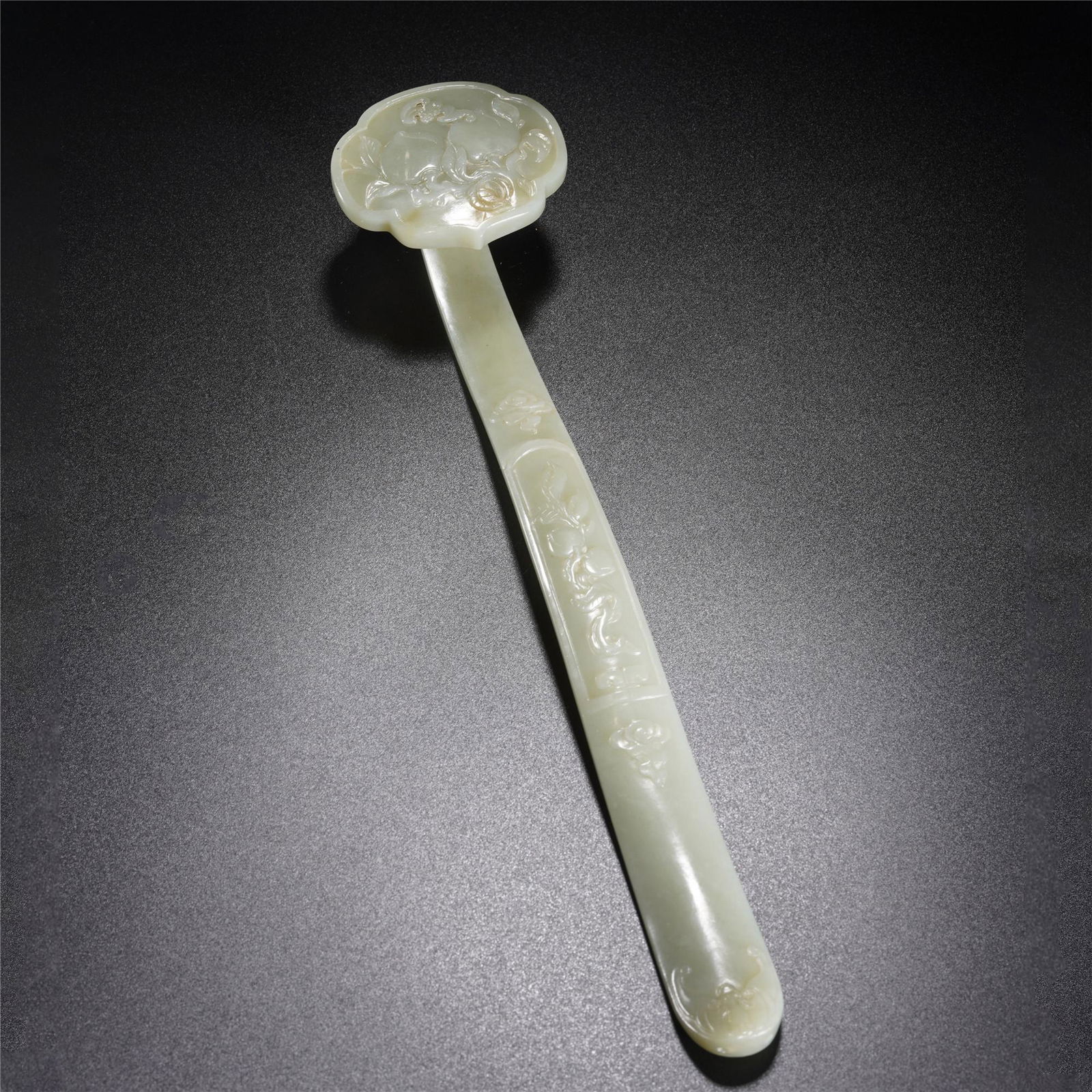 A CHINESE WHITE JADE RUYI DECORATIONS,QING (1 of 10)