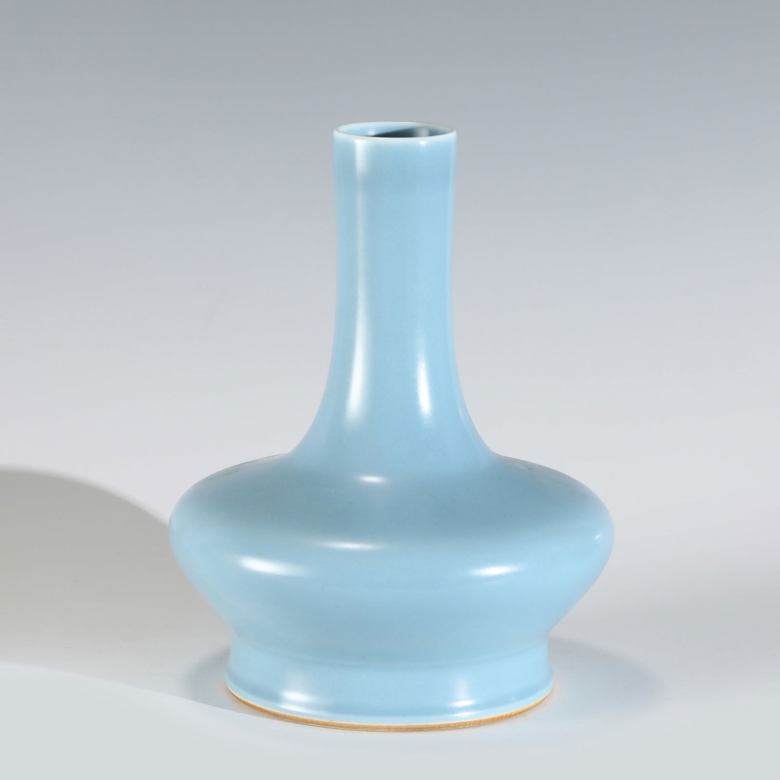 QING QIANLONG SKY BLUE GLAZED VASE (1 of 9)