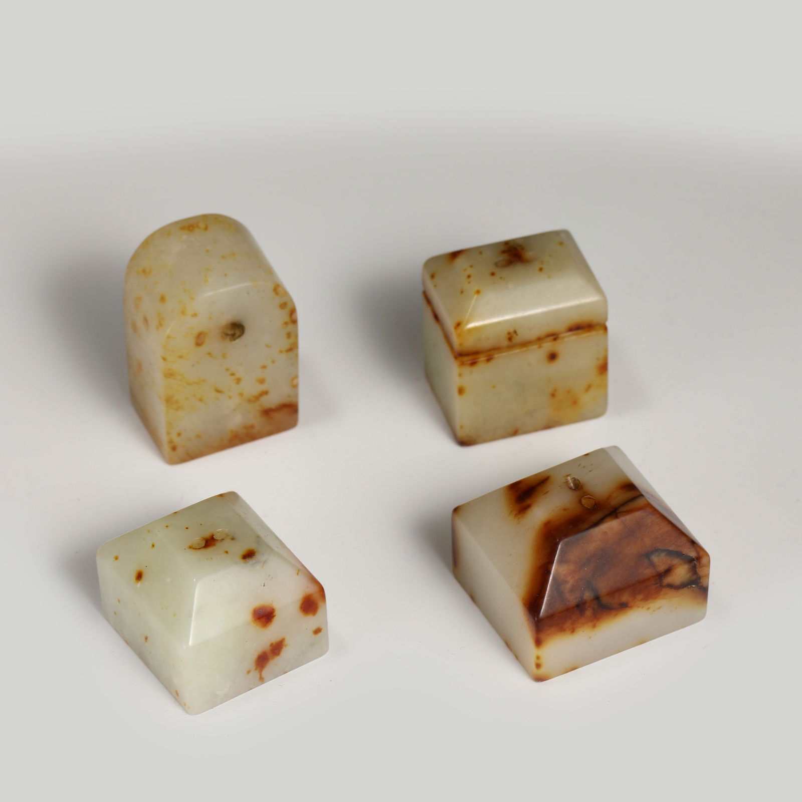 SET OF 4 PC JADE SEALS (1 of 7)