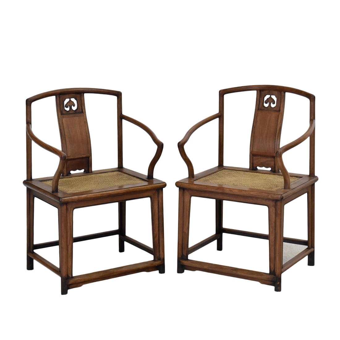 18/19TH C. PAIR OF HUANGHUALI ROSE ARMCHAIRS, MEIGUI YI (1 of 14)