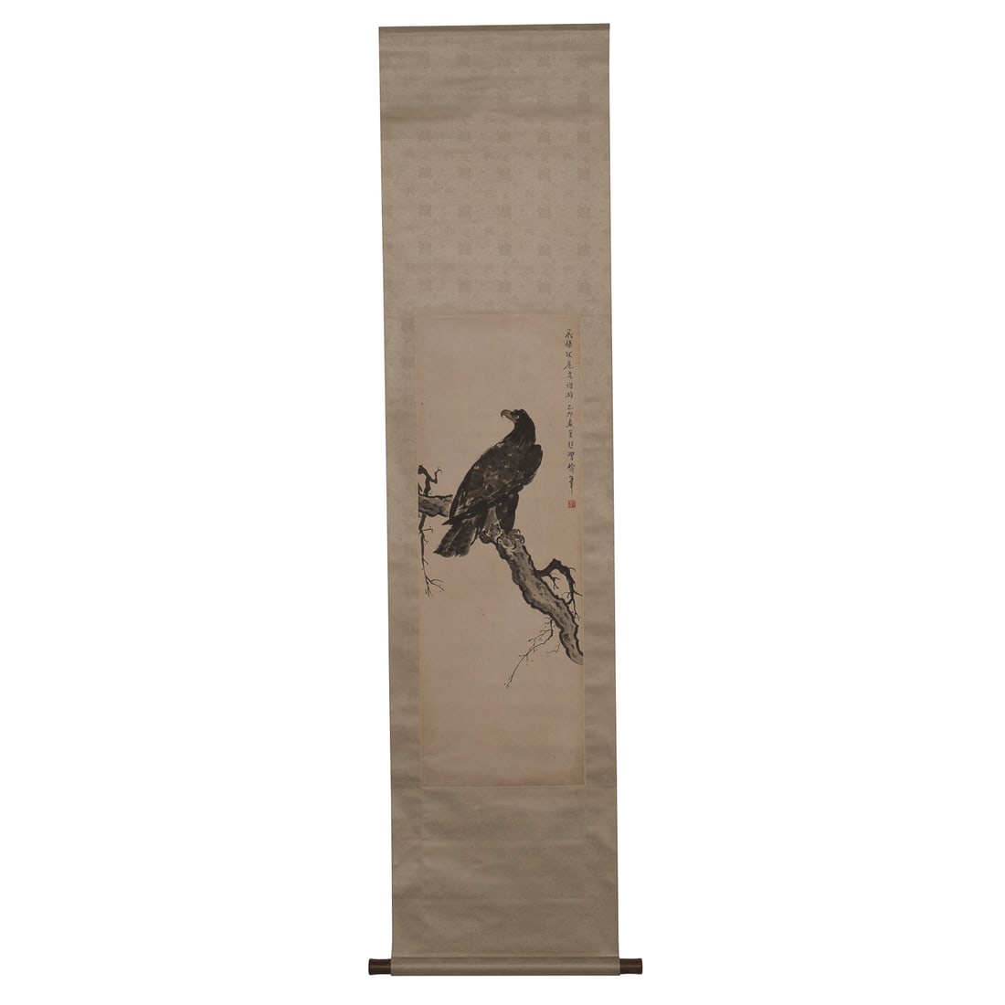 Xu Beihong signed Chinese Scroll Painting: Measurements (Sight): Height: 102 cm, Width: 35.5 cm Xu Beihong signed Chinese Scroll Painting