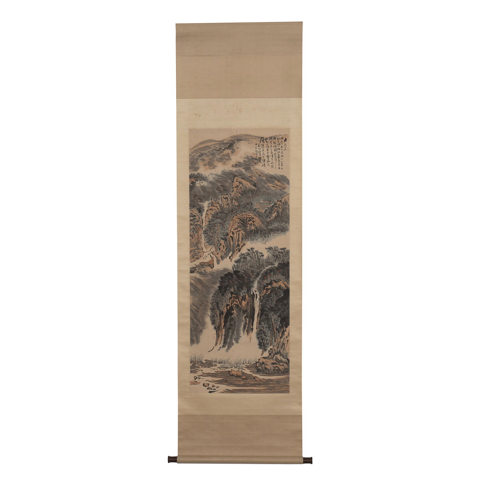 Lu Yanshao signed Chinese Scroll Painting (1 of 7)