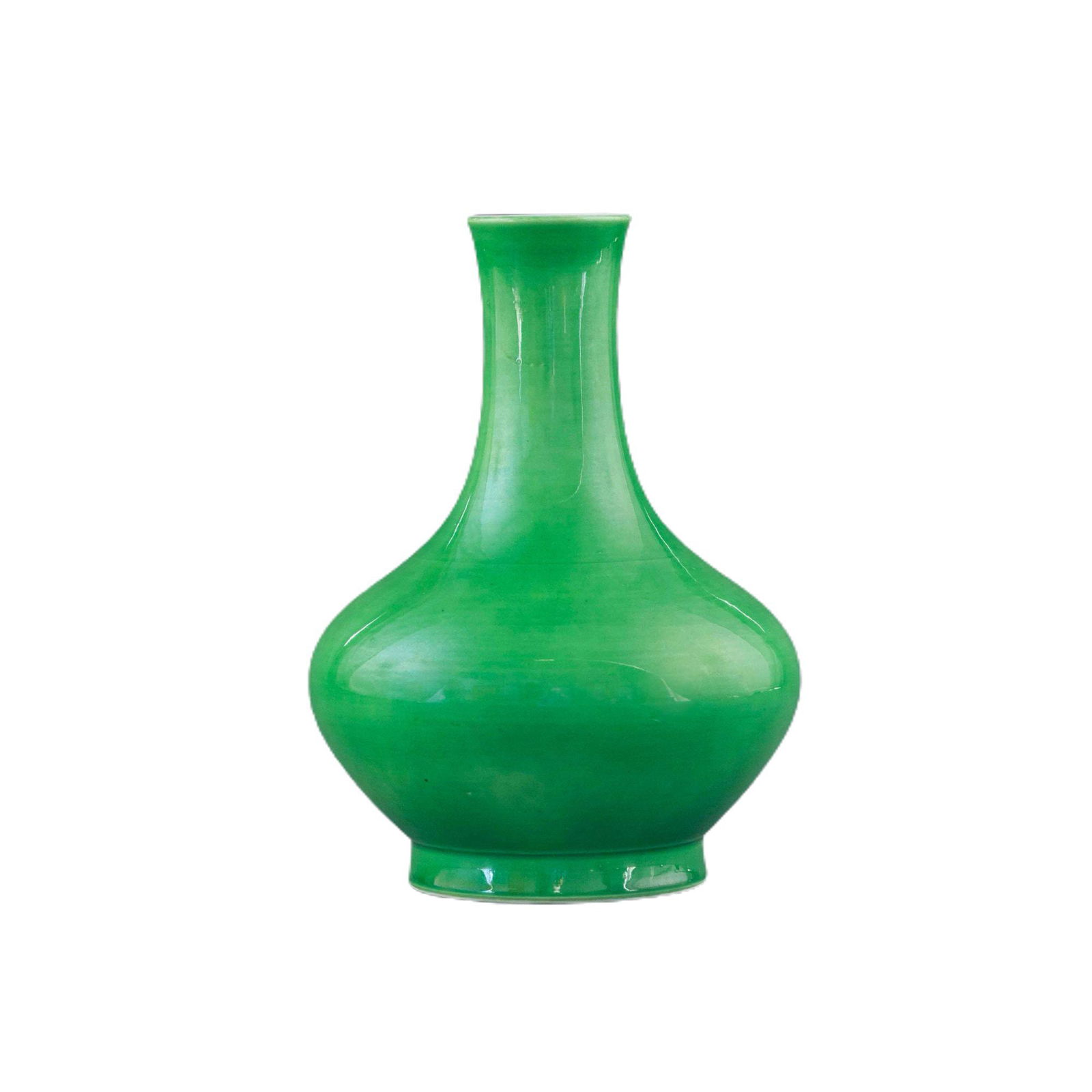 YONGZHENG FAMILLE VERTE MONOCHROME REWARD VASE (1 of 5)