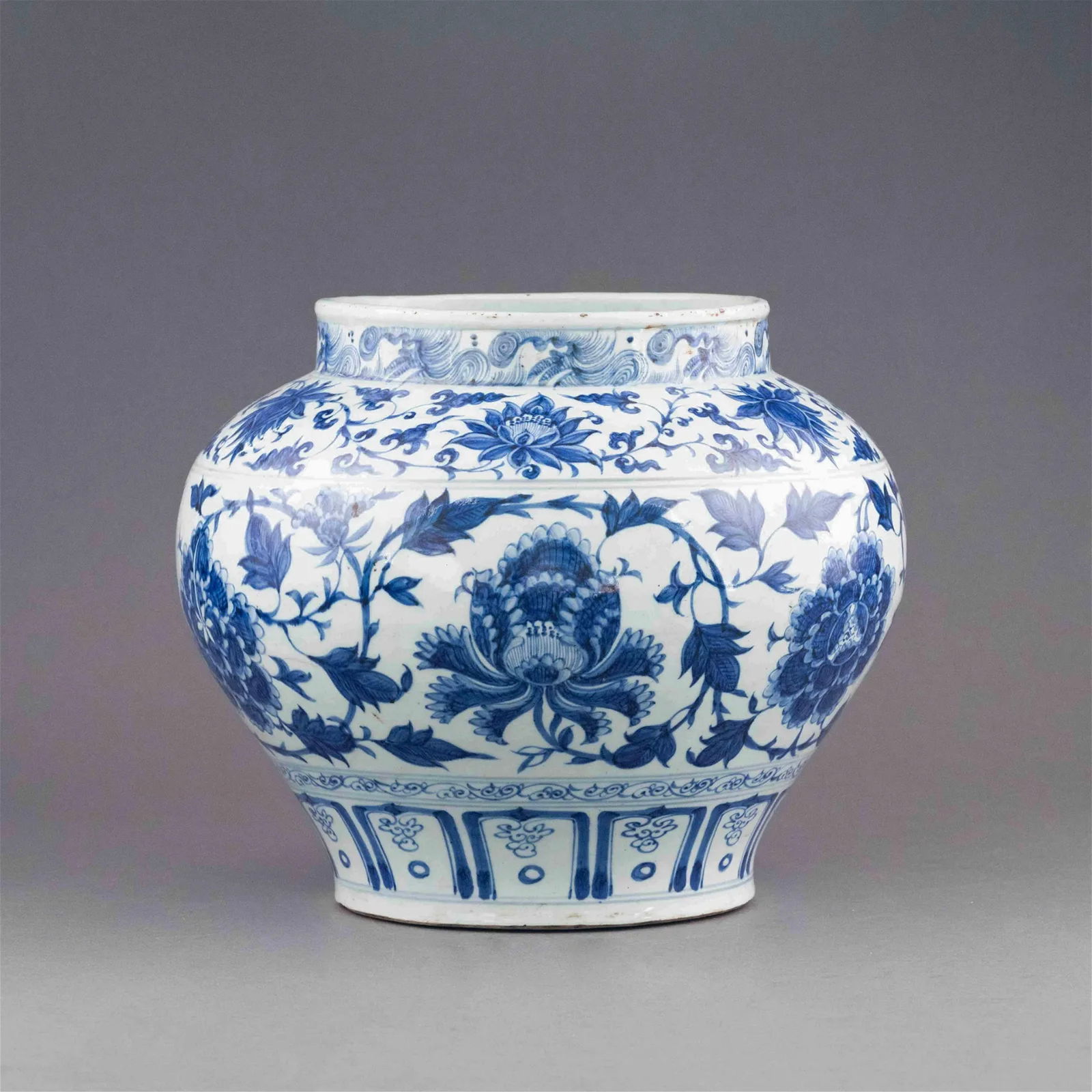 YUAN BLUE & WHITE LOTUS JAR (1 of 12)
