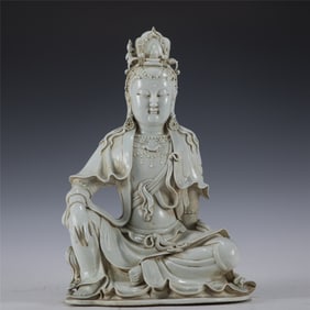 MING WHITE GLAZED AVALOKITESHVARA