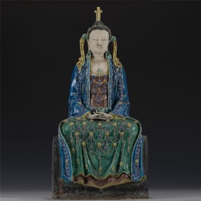 SONG THREE-COLOR BUDDHA STATUE