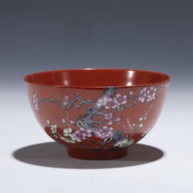 QING QIANLONG FAMILLE ROSE PORCELAIN BOWL