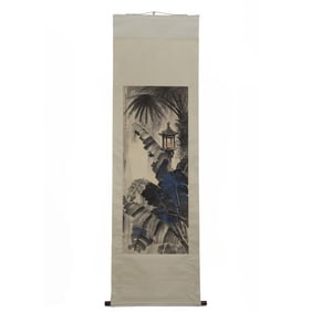 FANG RENDING PLANTAIN SCROLL PAINTING