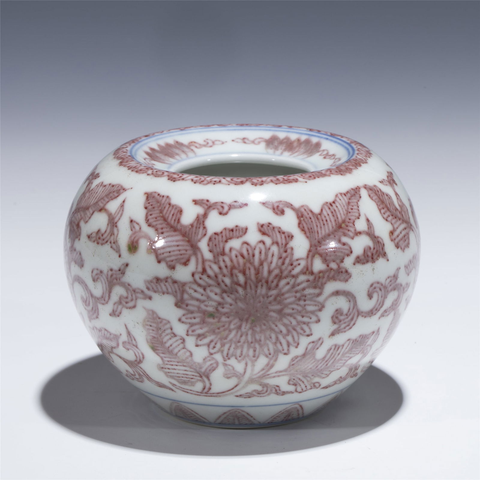 QING KANGXI RED GLAZE WATER POT (1 of 11)