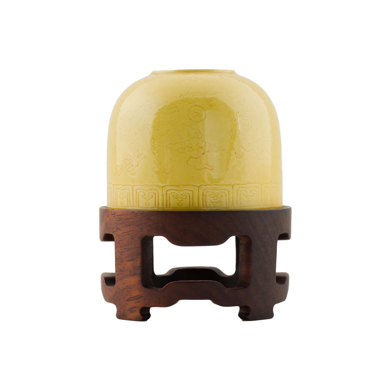 QIANLONG YELLOW MONOCHROME BRUSH WASHER ON STAND (1 of 2)