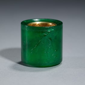 A JADEITE ARCHER'S RING