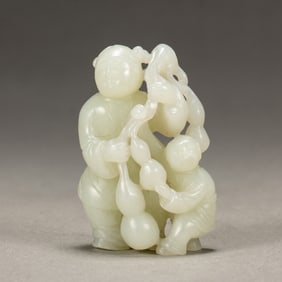 A CHINESE WHITE JADE CARVING