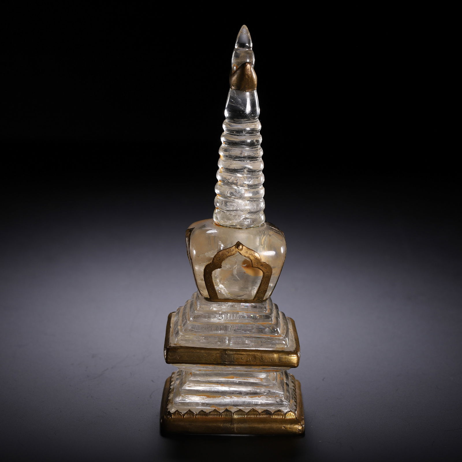 CHINESE ROCK CRYSTAL STUPA (1 of 9)