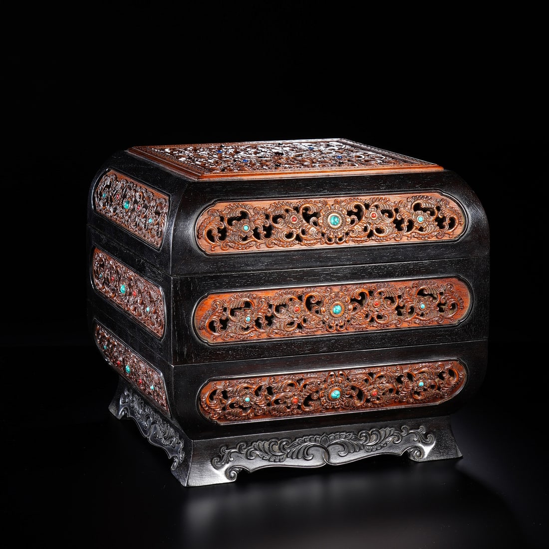 CHINESE ZITAN HUANGYANG WOOD BOX (1 of 9)