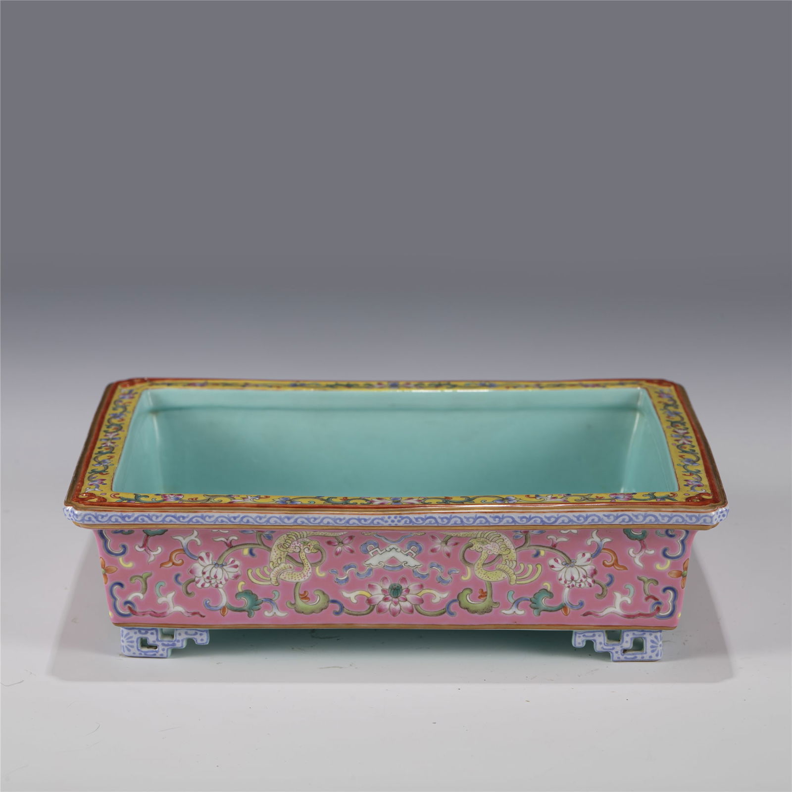 QING FAMILLE ROSE PLANT POT (1 of 8)