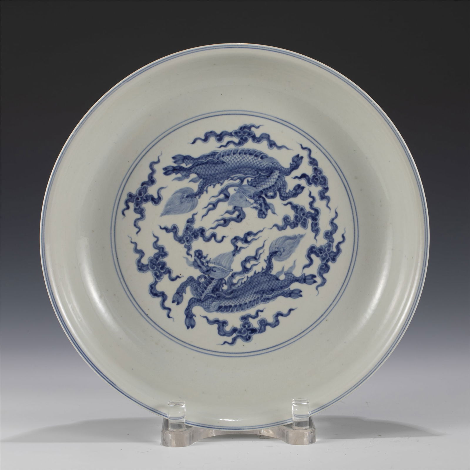 MING CHENGHUA BLUE & WHITE PLATE (1 of 10)