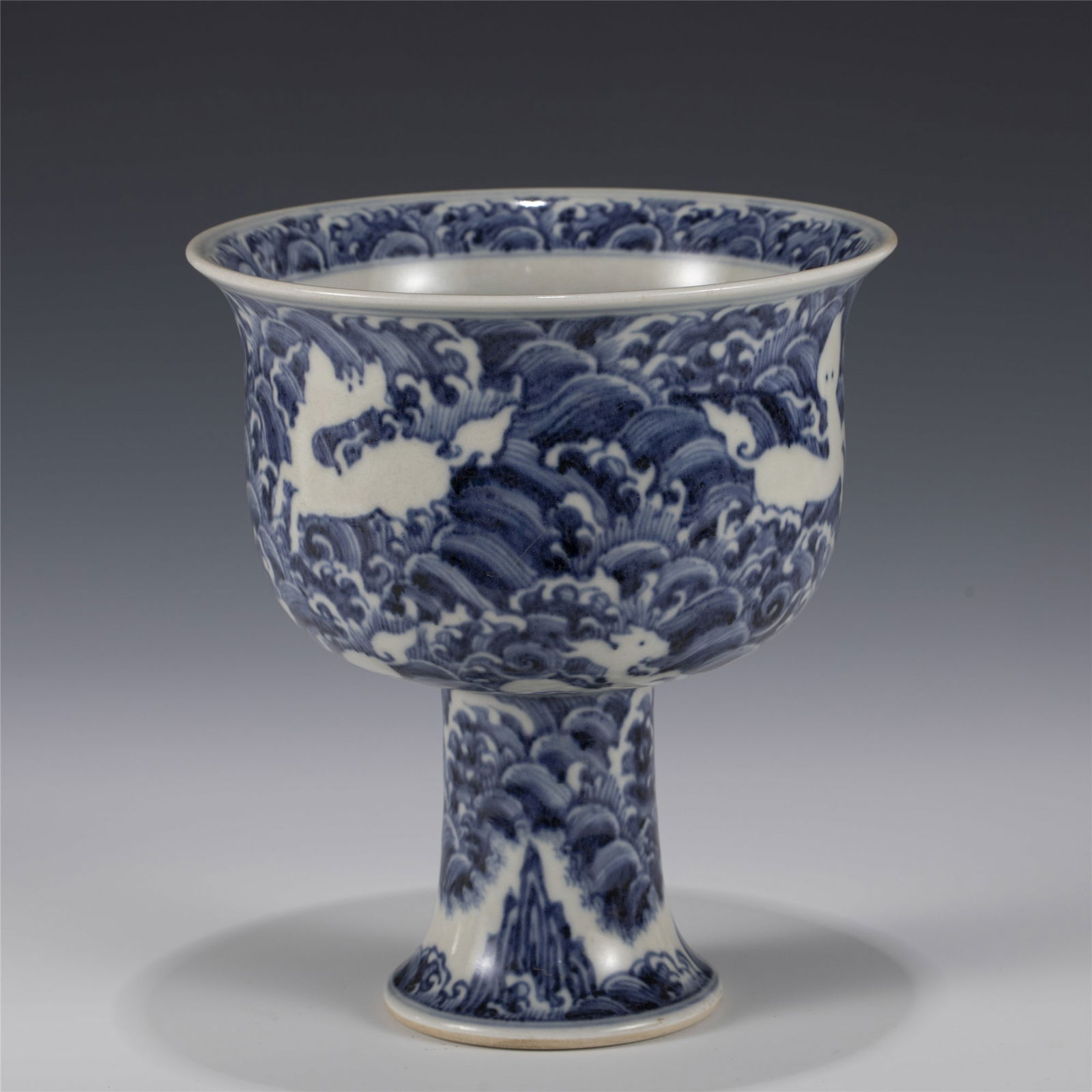 MING XUANDE BLUE & WHITE TALL BOWL (1 of 7)