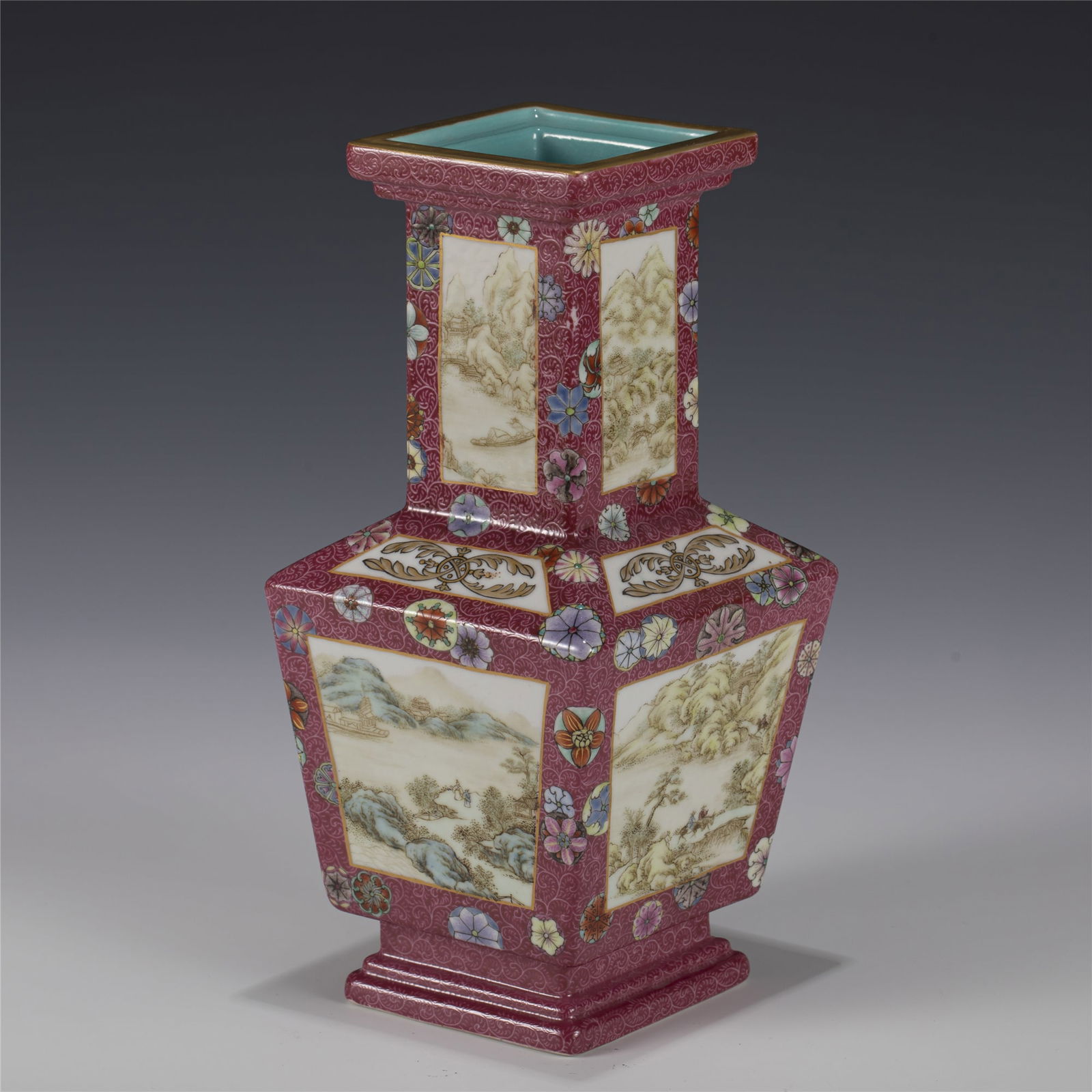 QING FAMILLE ROSE BOTTLE VASE (1 of 8)