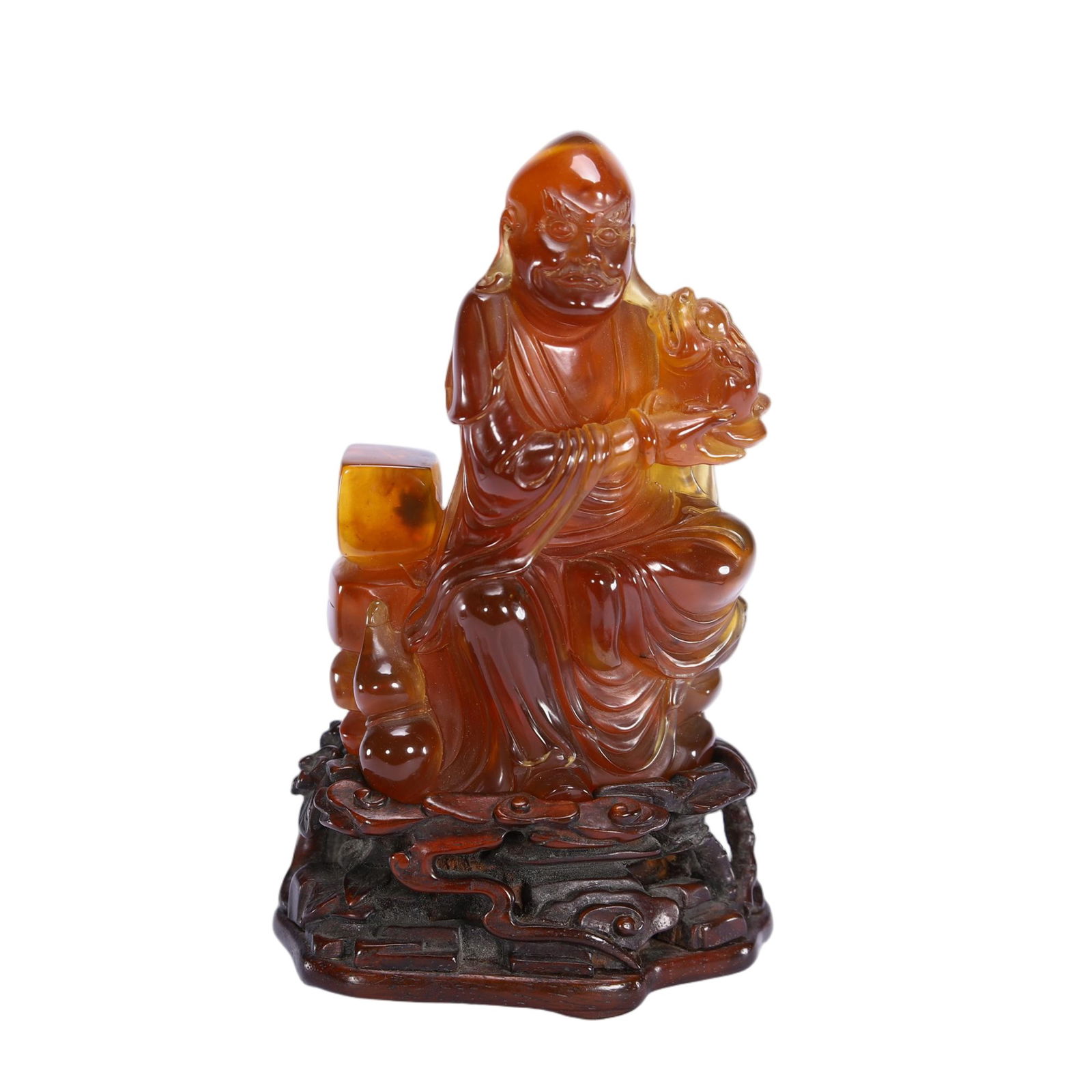 CHINESE AMBER ARHAT ORNAMENT (1 of 9)