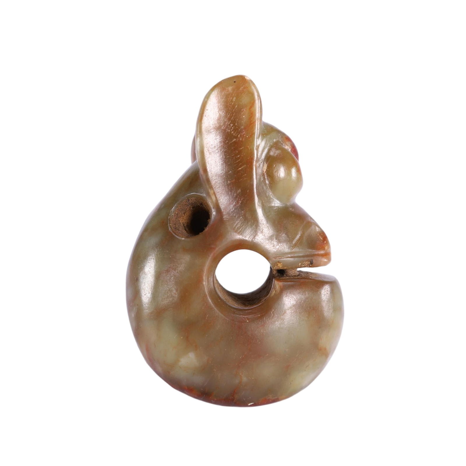 CHINESE JADE PIG DRAGON PENDANT (1 of 9)